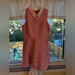 Cece link tweed pearl collarded dress. Never worn with tags.